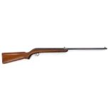 An air rifle, with a mahogany stock, numbered 0024687, 107cm long.