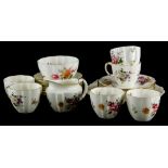 A quantity of Royal Crown Derby Derby Posies pattern tea ware, to include six cups, six saucers, etc
