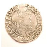 A James I silver sixpence 1622.