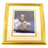 After Jose Palomares. Pele, number 31/350, bearing signature of Pele and signed by the artist, 1999,
