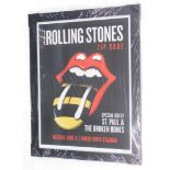 A limited edition Rolling Stones Zipcode tour poster, for Tuesday 9th June, number 319 of 500, 68cm