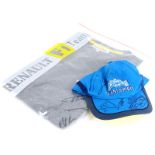 Two items of Renault Formula One team signed memorabilia, to include a medium sized t-shirt bearing