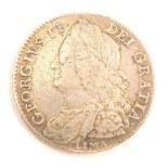 A George II half crown Lima 1746 coin.