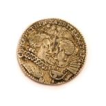 A wedding of Charles I and Henrietta Maria token 1625.