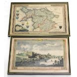 Hogg After Walpole. Map of North Wales, 24cm x 36cm, and a print of The City of Chester, also publi