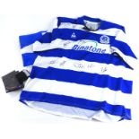 A Queen Park Rangers Football Club football shirt, bearing various signatures, size 50/52 inch chest