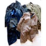 A quantity of gentleman's vintage clothing, to include Dunn and Co, Aquascutum etc.