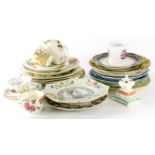 A collection of Victorian commemorative ceramics, to include plates, cups, etc.