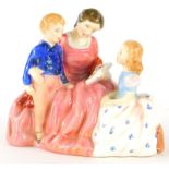 A Royal Doulton figure The Bedtime Story HN2059, printed marks beneath, 14cm high.