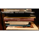 A collection of art reference books, to include Whistler, Forbidden Fruit, Baily (G.T.), George Morl