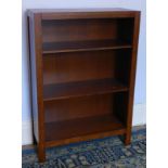 An open bookcase, 75cm wide.