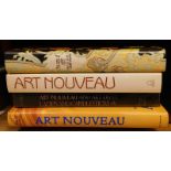 Art books, Art Nouveau, Rhiems (Maurice), The Age of Art Nouveau, Lamps and Candlesticks, and two ot