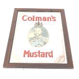 A 20thC Coleman's mustard advertising mirror, with appointment to HM The King oval transfer to the c