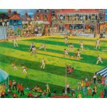 Joe Scarborough (British, b1938). Scarborough Cricket Festival, limited edition, 221/300, signed, 41