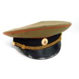 A USSR Soviet Army peaked cap, size 57.