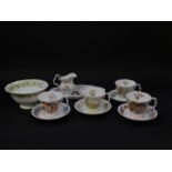 A set of four Royal Doulton Brambly Hedge Four Seasons tea cups and saucers, together with a cream j