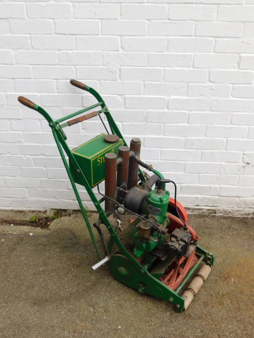 A Stuart Turner Ltd petrol lawn mower, No 6937.