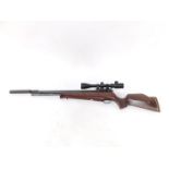 A Falcon .177 air rifle, SWP 3000PSI, with a Hawke Night-Eye sight 3-10x44IR, and silencer, 117cm wi