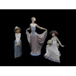 A Lladro porcelain figure modelled as Dancer, 05050., another modelled as Care Free, 05790., both bo