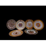 Six Spode porcelain collector's plates, comprising The Iona Plate., The Salisbury Cathedral Plate.,