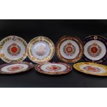 A group of Spode porcelain Military collector's plates, limited edition, comprising The Argyll & Sut