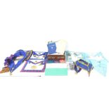 Masonic regalia, to include Middlesex aprons and sashes, books, leaflets, and jewels.