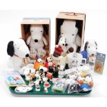 A group of Snoopy collectables, to include the celebrate Peanuts 60 years collectors doll, the Snoop