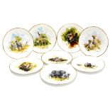 Eight David Shepherd Wedgwood collectors plates, to include giraffe, lion, cheetah, tiger, zebra, hi