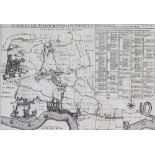 A late 19thC map of the parish of St Dunstans Stepney, divided into hamlets, page 47, black and whit