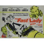 THE FAST LADY (1962). British UK Quad Film Poster - RENATO FRATINI artwork - JULIE CHRISTIE in her f