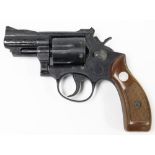 A replica of the Magnum .357 calibre snub nosed revolver, model SW/7 by MGC Manufactory of Japan, 18