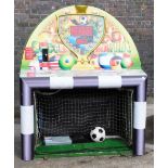 A Soccer Mania arcade machine, with one ball, slots for 50p, £1, £2, serial no. SM/2008, 230v, 170cm