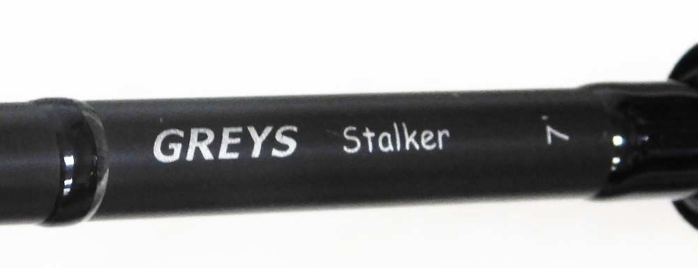 A Silstar X-citer graphite match fishing rod, 3.9 meters, with bag, and a Greys two piece stalking r - Image 3 of 3