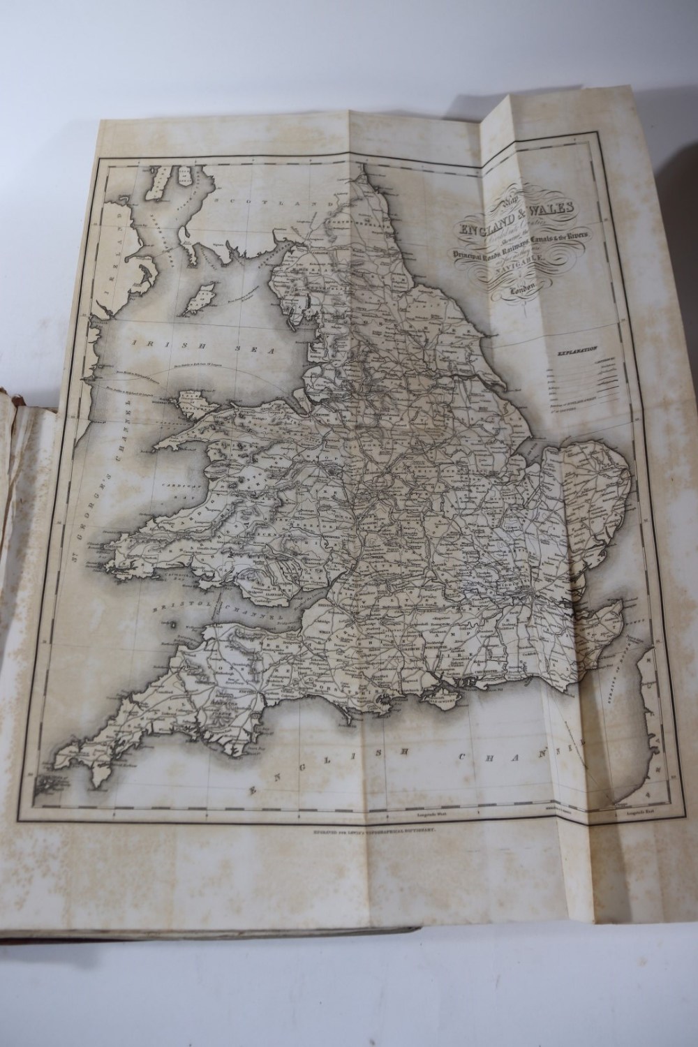 Lewis (Samuel) A TOPOGRAPHICAL DICTIONARY OF ENGLAND... 4 vol., engraved maps, foxed, later cloth, w - Image 3 of 5