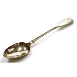 A William IV silver fiddle pattern basting spoon, initialled, London 1830, 29cm long, 4.7oz.