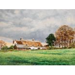 Malcolm Doughty. April Weather at Old Wood House, oil on board, signed and dated 1993, oil on board,