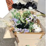 A group of artificial flowers. (1 box)