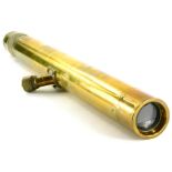 A World War One gun sight, stamped W.Ottway & Co. Limited Ealing, 1918, in brass and copper, also