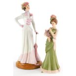 A pair of Capodimonte Limited edition figures, designed by J P A, number 79 of 1500 and 857 of 1500,