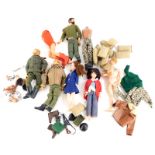 A quantity of Action Men and accessories, etc.