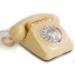 A 1980s vintage GPO756 ivory telephone.