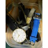 A quantity of wristwatches, to include Seiko, etc. (1 box)