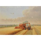 Robin Wheeldon (b.1945). Sixties Harvest, Waddington, Lincolnshire, artist signed limited edition pr