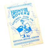 A Bristol Rovers Football Club official programme, against Gillingham FC, Saturday September 6th 195