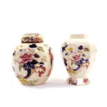 A Masons Ironstone ginger jar and cover decorated in the Mandalay pattern, 24cm high, together with