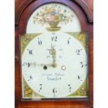 Joseph Wilson of Stamford. A Georgian grandmother long case clock, the break arch dial painted with