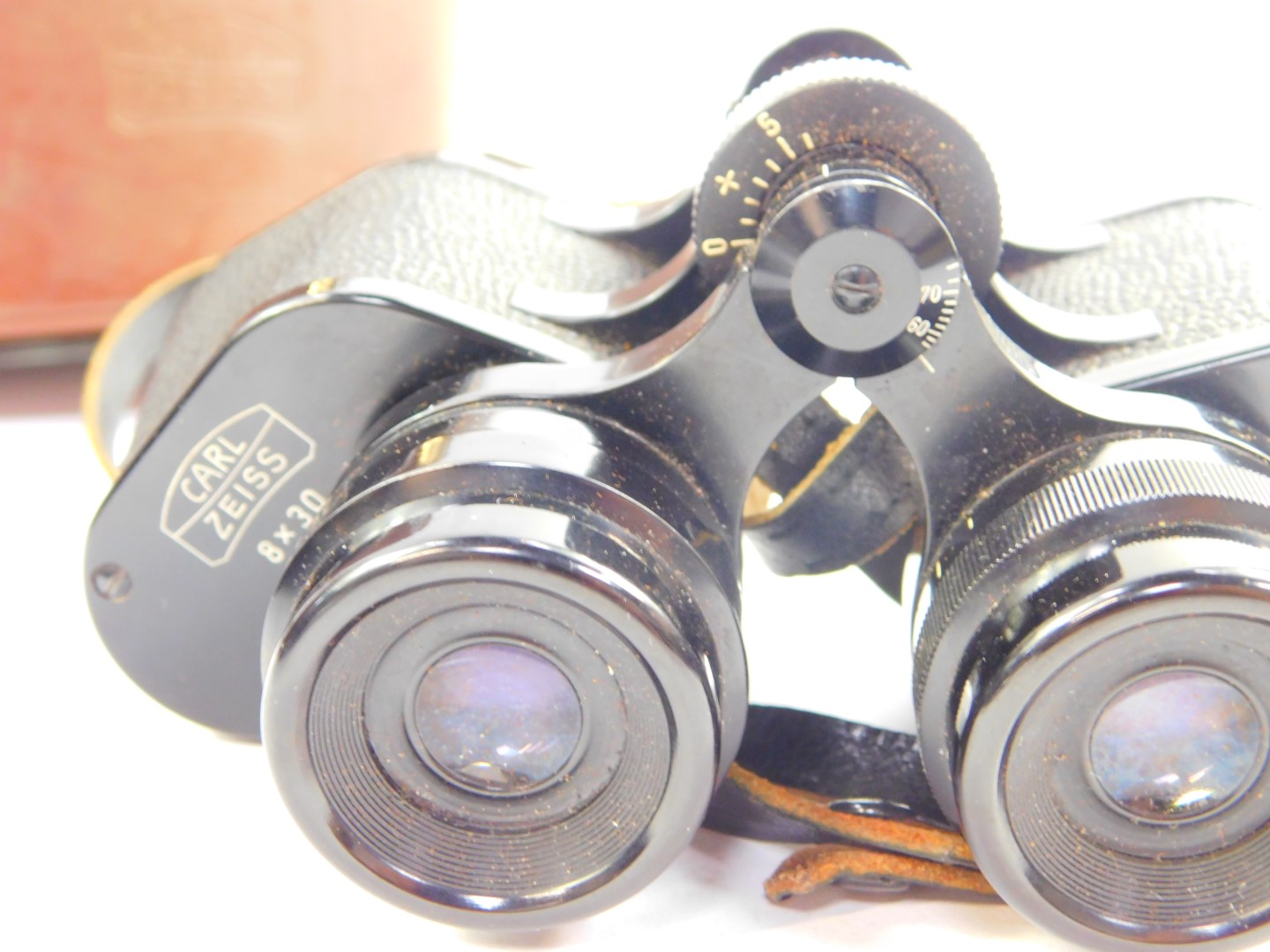A pair of Lieberman & Gortz 12x40 military binoculars, cased, together with a pair of Carl Zeiss 8x3 - Image 3 of 4