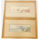 R Warren Vernon (British, late19th/Early 20thC), Ilfracombe; Great Yarmouth, pair of watercolours, s
