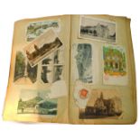 Deltiology, an album of German postcards, chiefly early 20thC, including topographical, historical,