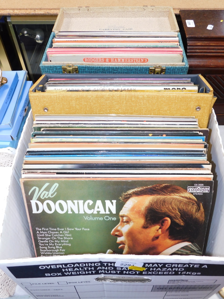 LP records, to include Q-Tips - Paul Young., Sammy Davis Jnr., Frank Sinatra., etc. (2 boxes)